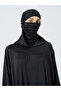 عباية سادة بأكمام خفاش وغطاء للرأس - 3