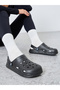 Vamp Perforated Solid Heel Strap Clogs