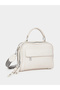 Solid Handbag with Adjustable Strap