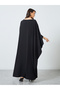 Solid Batwing Sleeve Maxi Kaftan - 6