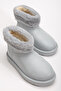 Gray Color Daily Waterproof Rain Boots - 4