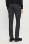 Men's Black Cotton Slim Fit Slim-Fit 5-Pocket Stretch Casual Pants - 6