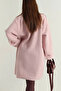 Women's Boucle Cashmere Coat with Brooch Detail - 4