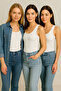 Women's 3-Piece Economical Pack White 1215 Camisole Ribbed Undershirt