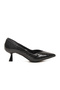 Black Thin Heeled Women's Heeled Shoes 357188 Z - 2