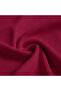 Women's Half Turtleneck Long Sleeve Ribbed Knit Corded Fabric Claret Red Blouse - Novelle - 3