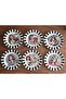 Retro Patterned 6-Piece Dessert Plate Set 18 cm Porcelain - 2