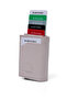 Women's Wallet Beige Vegan Leather Rfid Protected Automatic Card Holder with Coin Compartment
