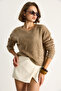 Women's Mink Square Collar Soft Texture Knitwear Sweater 8081 60284085 - 3