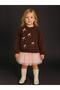 Girl's Bow Embroidered Sweatshirt