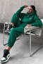 Plus Size Women's Destiny Printed Green Oversize Tracksuit - 3