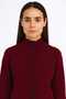 Women's Knitwear Set Turtleneck Buttoned Jacket Long Skirt Bottom Top Knitwear Set - 3