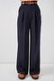 Women's High Waist Palazzo Pants 30051 - Navy Blue - 4