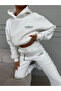 Flasenty Printed Oversized 3-Thread Hooded Tracksuit Set - 5