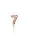 Birthday candle number 7, rose gold, 4.5cm