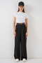 Women's High Waist Palazzo Pants 30051 - Black - 3