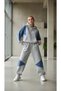 Design Hooded Oversize Sweatshirt with Jean Detail Tracksuit Set - 4