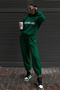 Unisex 'Moodthelabel' Printed Oversize 3 Thread Hooded Tracksuit Set