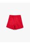 Button Detailed Cotton Tweed High Waist Shorts Skirt - 2