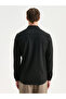 Lcw Vision Black Slim Fit Long Sleeve Striped Men's Shirt - 4