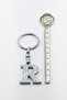 Silver Color Metal Letter R Keychain / Letter Bag Ornament - 3