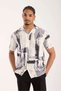 Color Patterned Men's Oversize Shirt