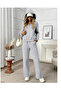 Women's Gray Baggy Oversized Plus Size Sportswear Quality Loose Fit Stretchy Comfortable Fabric Sweatpants07 - 5