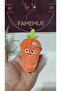 Lüsk Quality Carrot Rattle and Sound Keychain 13 cm - 2