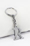 Silver Color Metal Letter R Keychain / Letter Bag Ornament