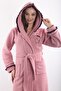 100% Bamboo Women's Hooded Embroidered Dressing Gown / Bathrobe - 3