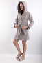 100% Bamboo Women's Hooded Embroidered Dressing Gown / Bathrobe - 4