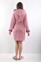 100% Bamboo Women's Hooded Embroidered Dressing Gown / Bathrobe - 4