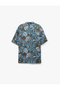Short Sleeve Regular Fit Viscose Floral Shirt - 4