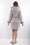 100% Bamboo Women's Hooded Embroidered Dressing Gown / Bathrobe - 3