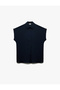 Aerobin Fabric Classic Collar Sleeveless Buttoned Satin Shirt - 2