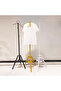 Standing Metal Clothing Rack with Robe Hook 1.75m Gold - 3