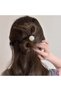 Vintage Retro Stylish Black Pearl Hair Clip 11cm - Bun Clip Hairpin - 4
