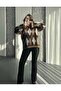 One Premium Series Woolen Diamond Pattern Side and Sleeve Slit Detail Knitwear Sweater - 5