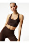 U-Neck Sleeveless Back Detailed Sports Bra - 2