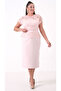 Women's Powder Slim Fit Lace Midi Evening Dress - 2