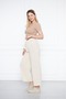 Women's Aerobin Wide Leg Palazzo Pants with Elastic Waist - 6