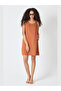 Women's Muslin Linen Sleeveless Above-Knee Dress with Side Pockets Comfortable Fit