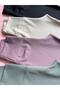 Ribana, 2-Pack Camisole Fabric High Waist Recovery Dusty Rose and Cream Color Women's Sports Leggings - 5