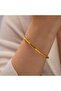 316L Tarnish Free Stainless Steel Bamboo Model Women's Bracelet Bangle Handcuffs