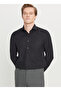 Tailored Fit Italian Collar Black Men's Shirt Ace020261606_Syh - 3