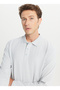 Polo Neck Gray Men's Sweatshirt Ace052261086_Gri - 4
