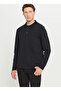 Polo Neck Black Men's Sweatshirt Ace052261086_Syh