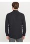 Tailored Fit Italian Collar Black Men's Shirt Ace020261600_Syh - 5