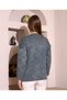 Stone Embroidered Washable Long Sleeve Crew Neck Knitwear Sweater Comfortable Fit Casual Stylish Women's Blouse - 7