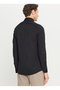 Slim Fit Buttoned Collar Black Men's Shirt Ace020261468_Syh - 5